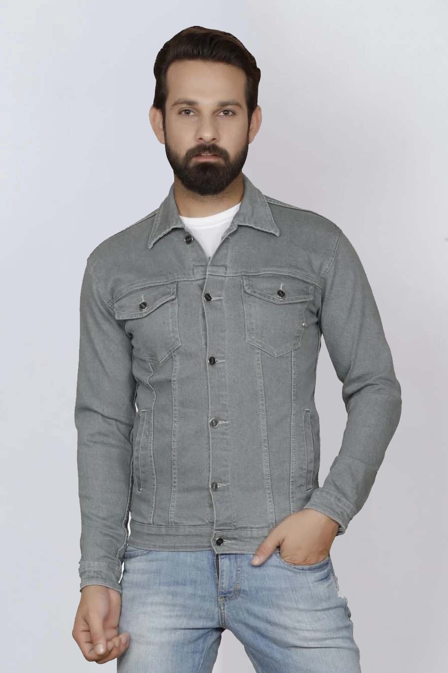 Dark Grey Jacket For Mens