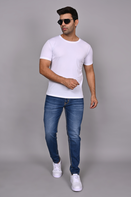 Blue Ankle Fit Jenas For Men,s