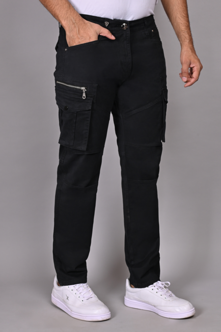 Black Cargo Pants For Mens