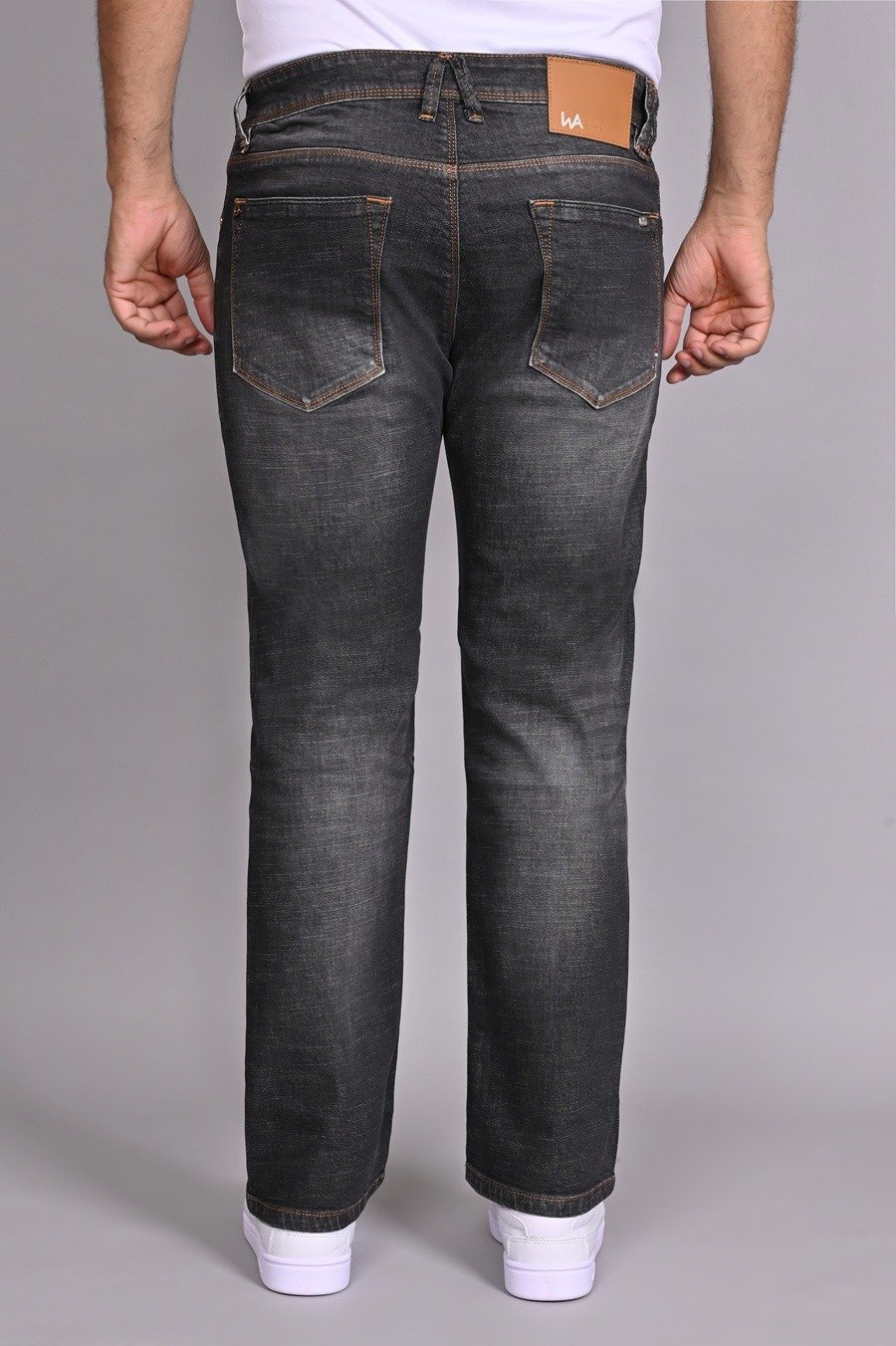 C-Black Boot Cut Jeans For Mens