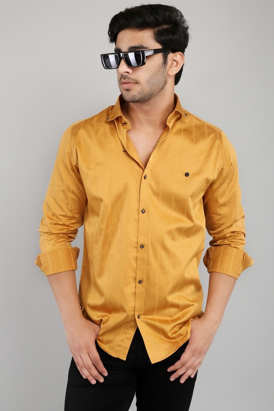 Yellow Mustard Shirt For Mens