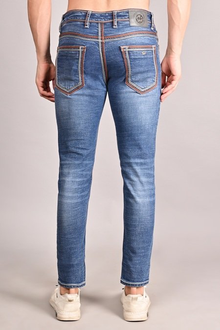 Blue Havey  Threads Ankle Fit Jeans