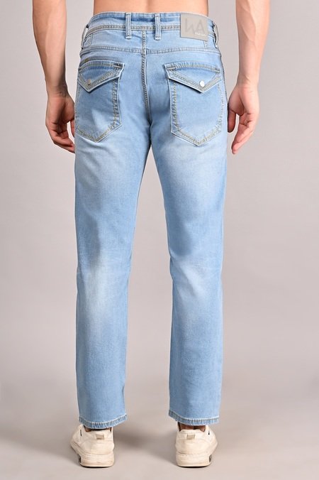Light Blue Carrot Fit Jeans