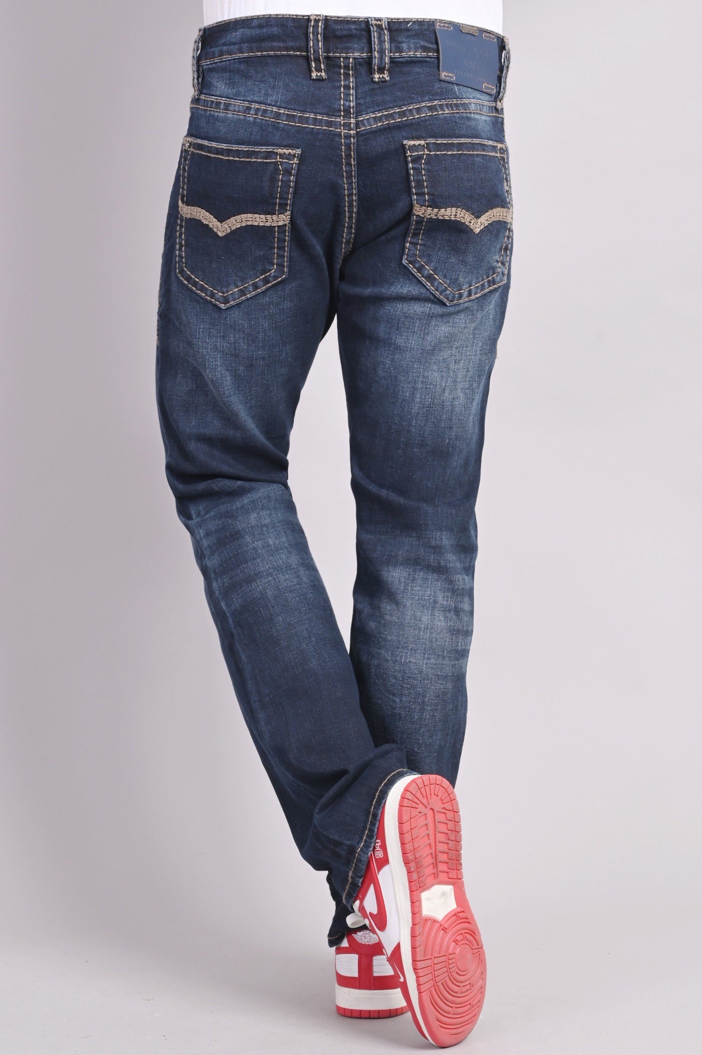 White Apple Men Bootcut Blue Jeans