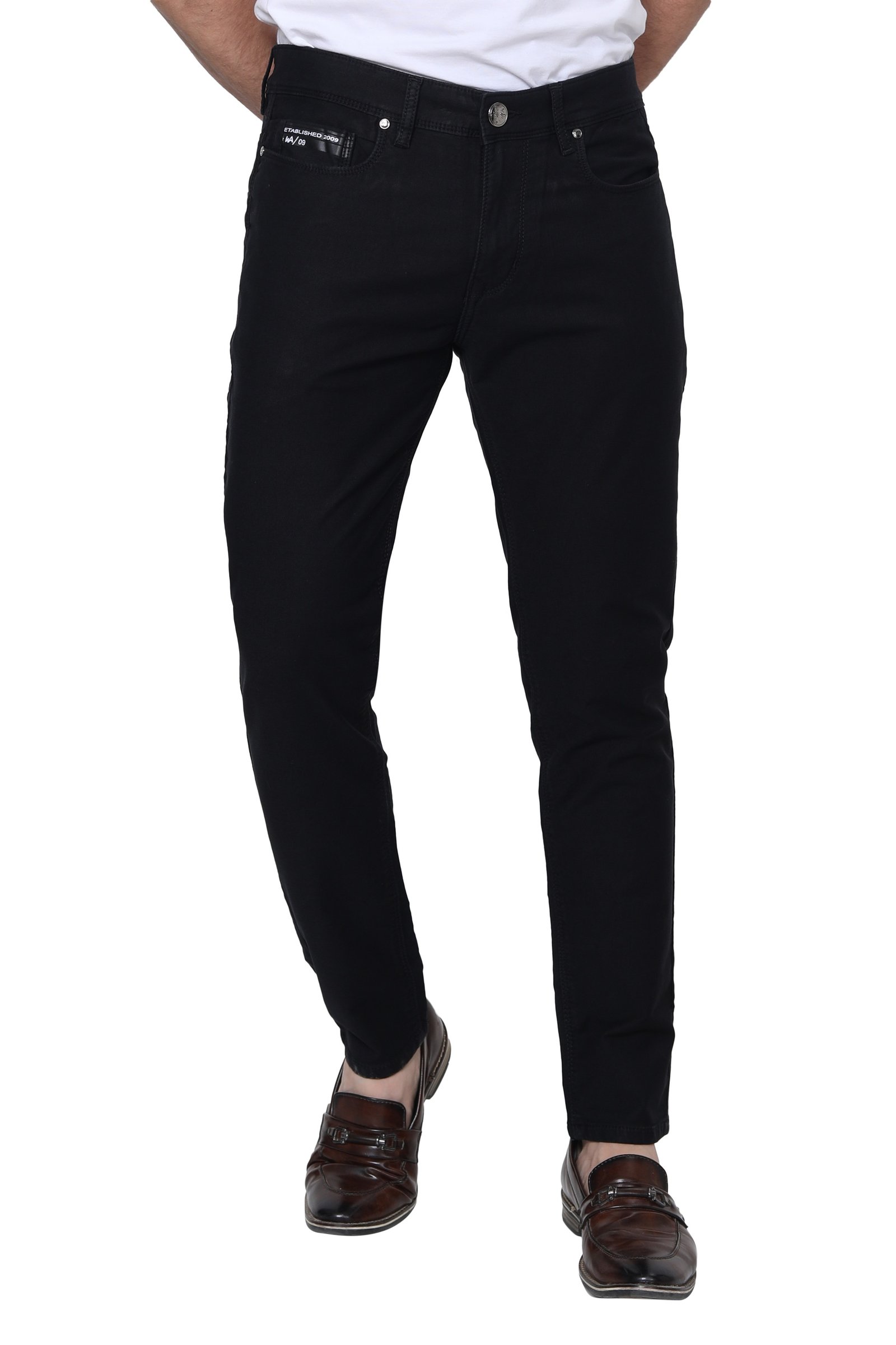 WHITE APPLE REGULAR BLUE JEANS FOR MEN